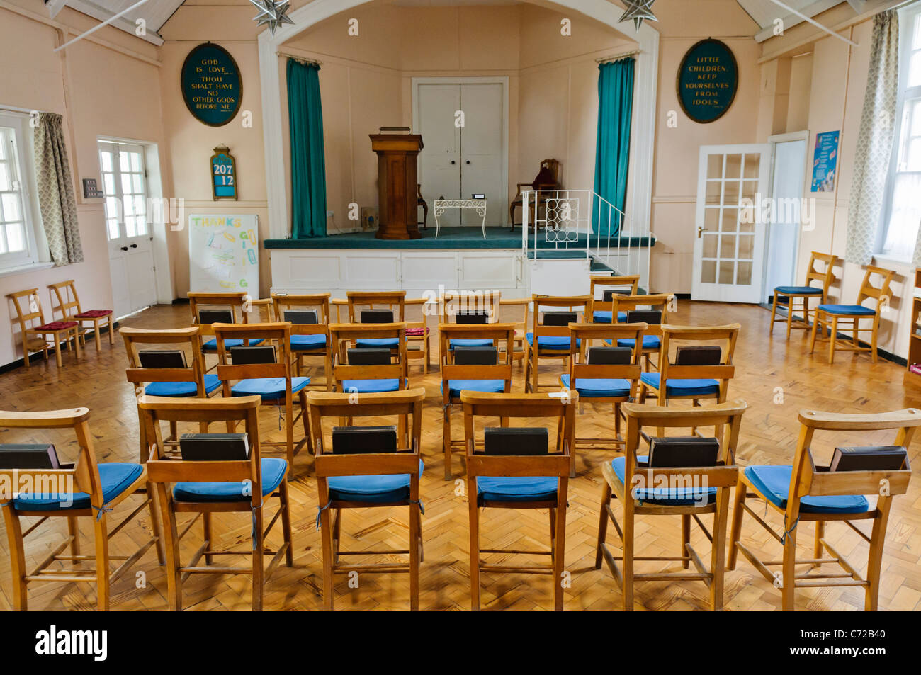 Sonntagsschule Hall an der Kirche Jesu Christi Wissenschaftler, Belfast Stockfoto