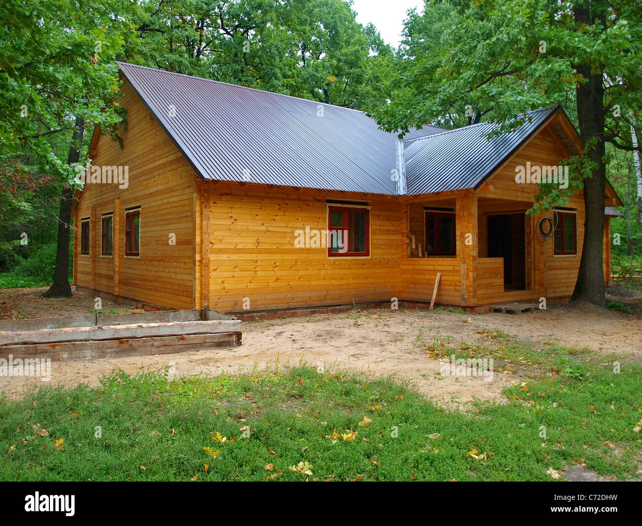 Hausbau Stockfoto