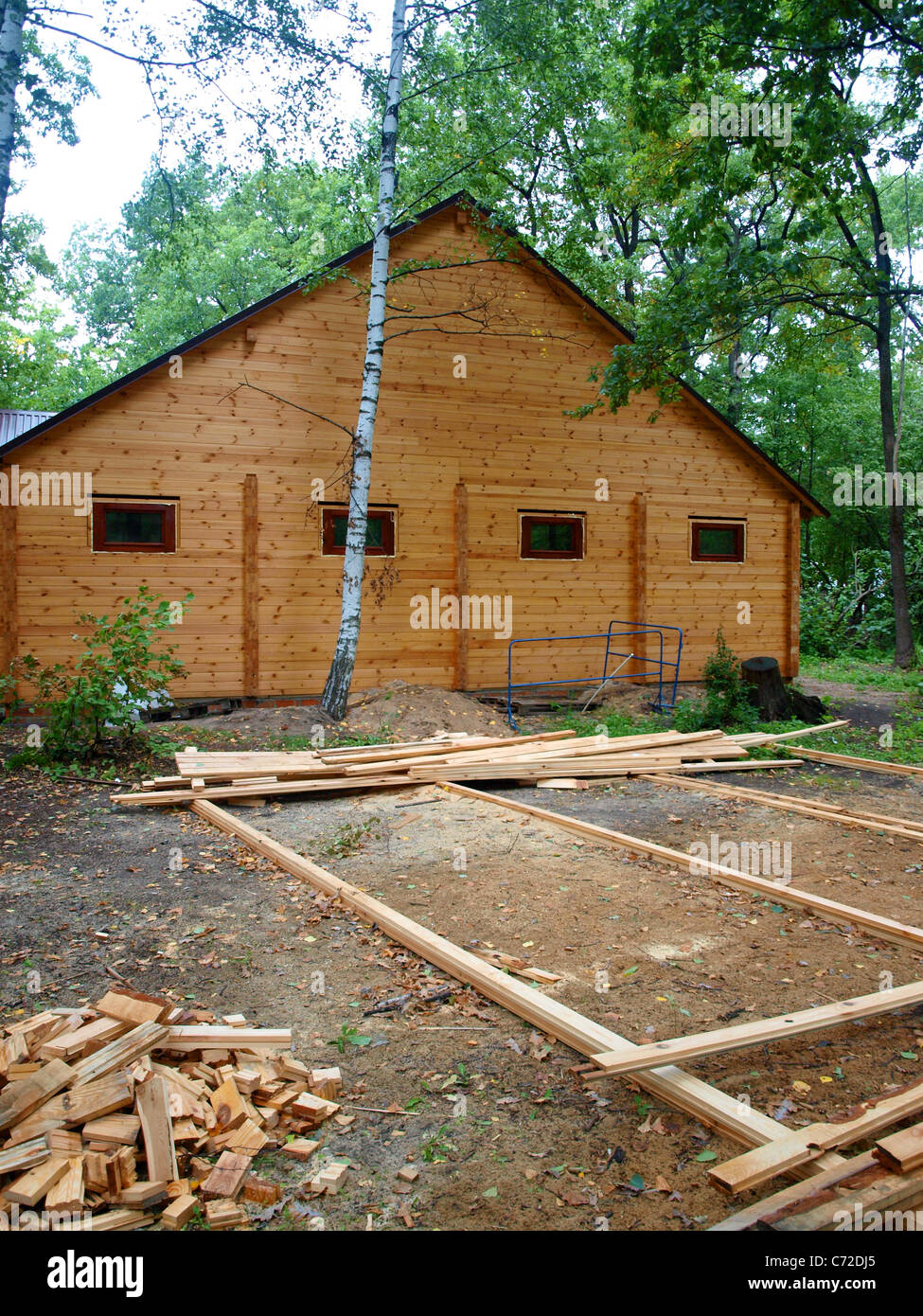 Hausbau Stockfoto