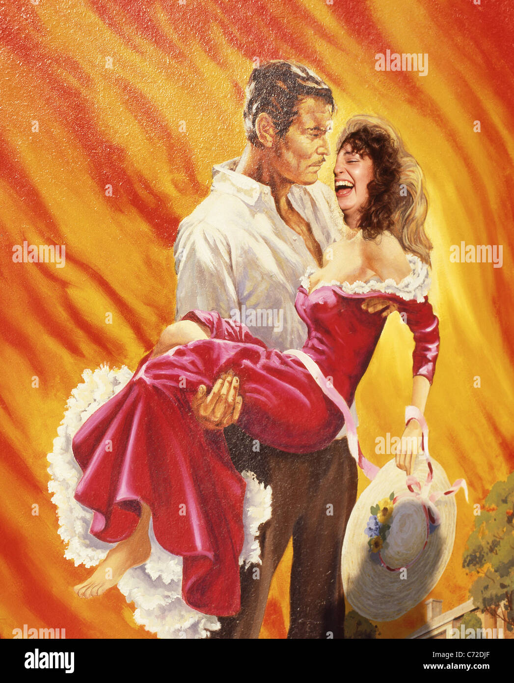 "Gone with the Wind" Foto Board, Universal Studios in Universal City, Los Angeles, California, Vereinigte Staaten von Amerika Stockfoto