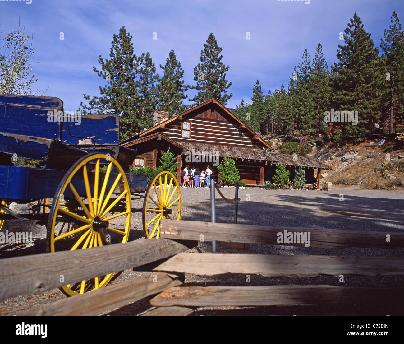 Die Ponderosa-Ranch, Incline Village-Crystal Bay, Nevada, Vereinigte Staaten von Amerika Stockfoto