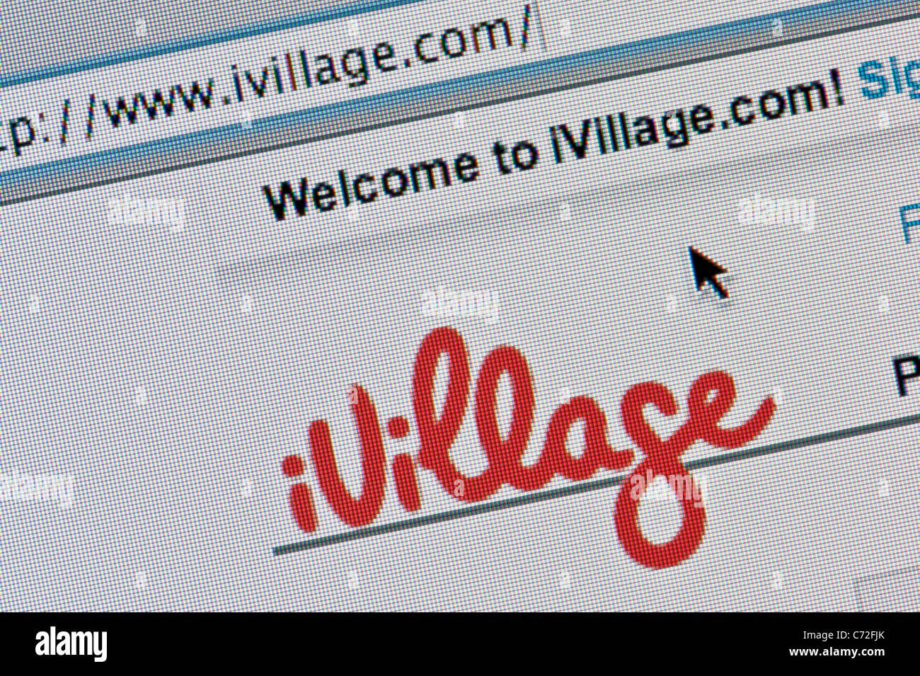 Nahaufnahme von iVillage Logo wie auf ihrer Website zu sehen. (Nur zur redaktionellen Verwendung: print, TV, e-Book und redaktionelle Webseite). Stockfoto