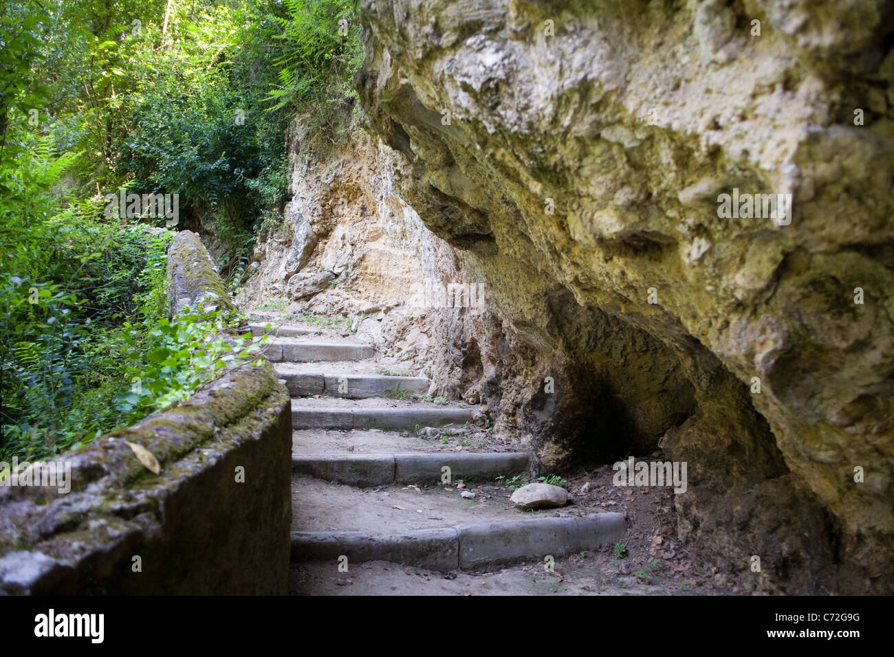 Villa Gregoriana.Tivoli, Region Latium, Provinz Rom, Italien. Stockfoto