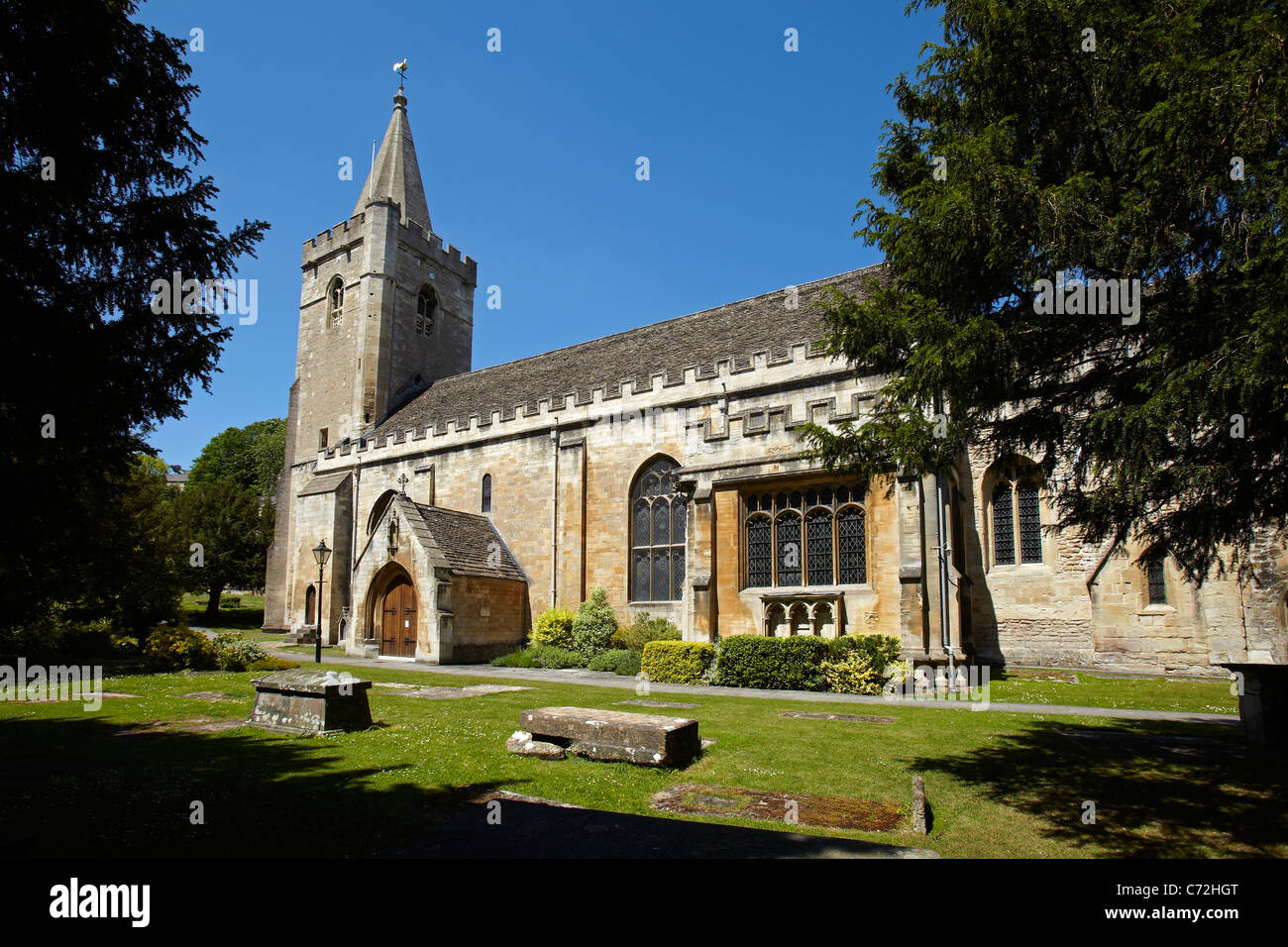Pfarrkirche Heilige Dreifaltigkeit, Bradford on Avon, Wiltshire, England, UK Stockfoto