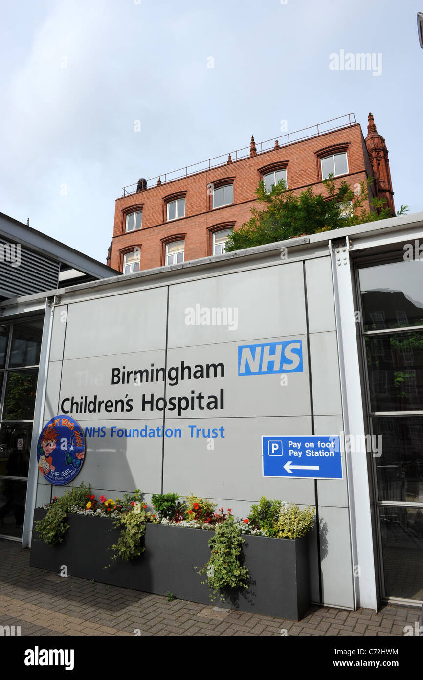 Birmingham Children Hospital England West Midlands Uk Stockfoto