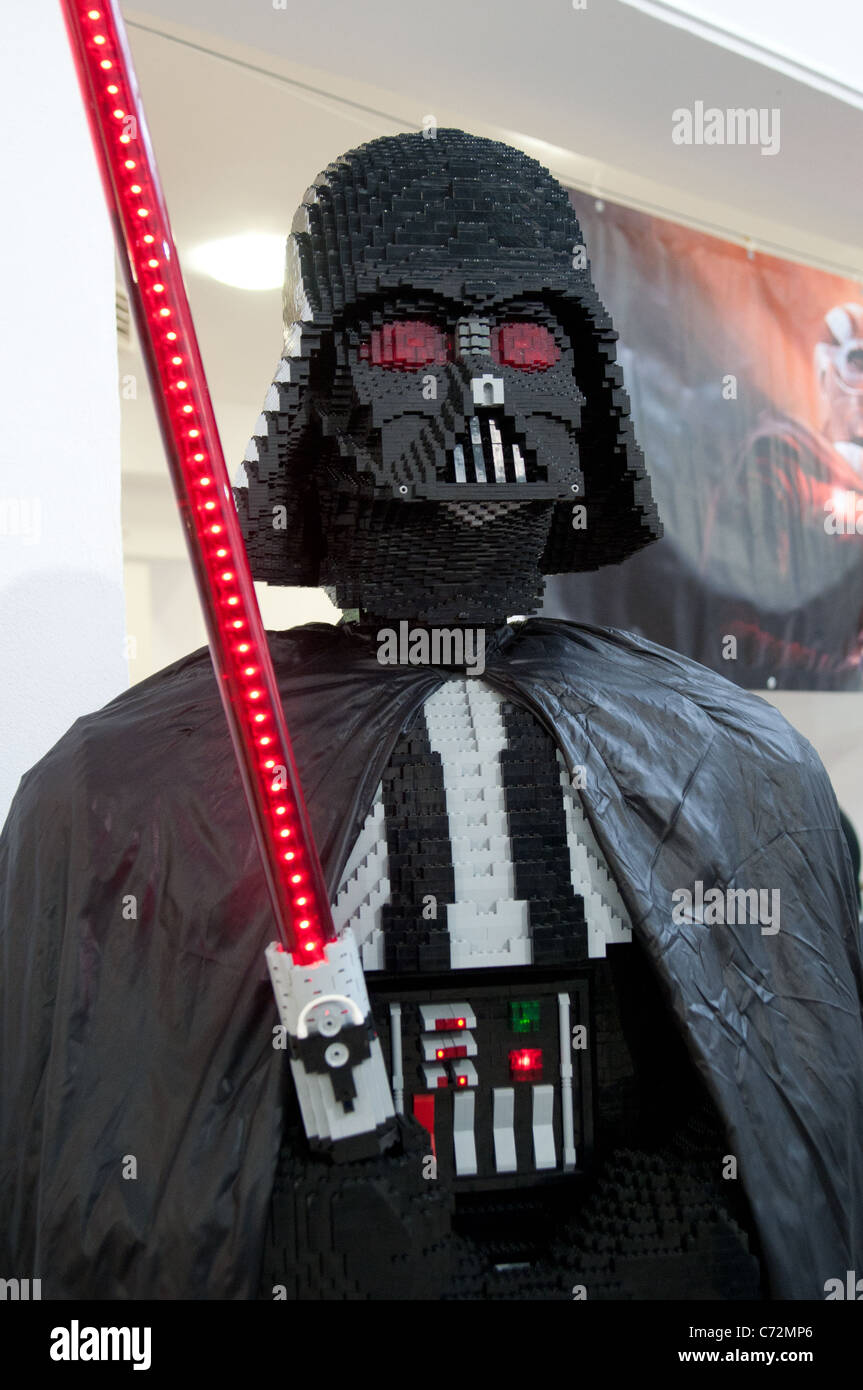 Star Wars-Fans Rallye Polen, Torun, 10. September 2011, Darth Vader Stockfoto