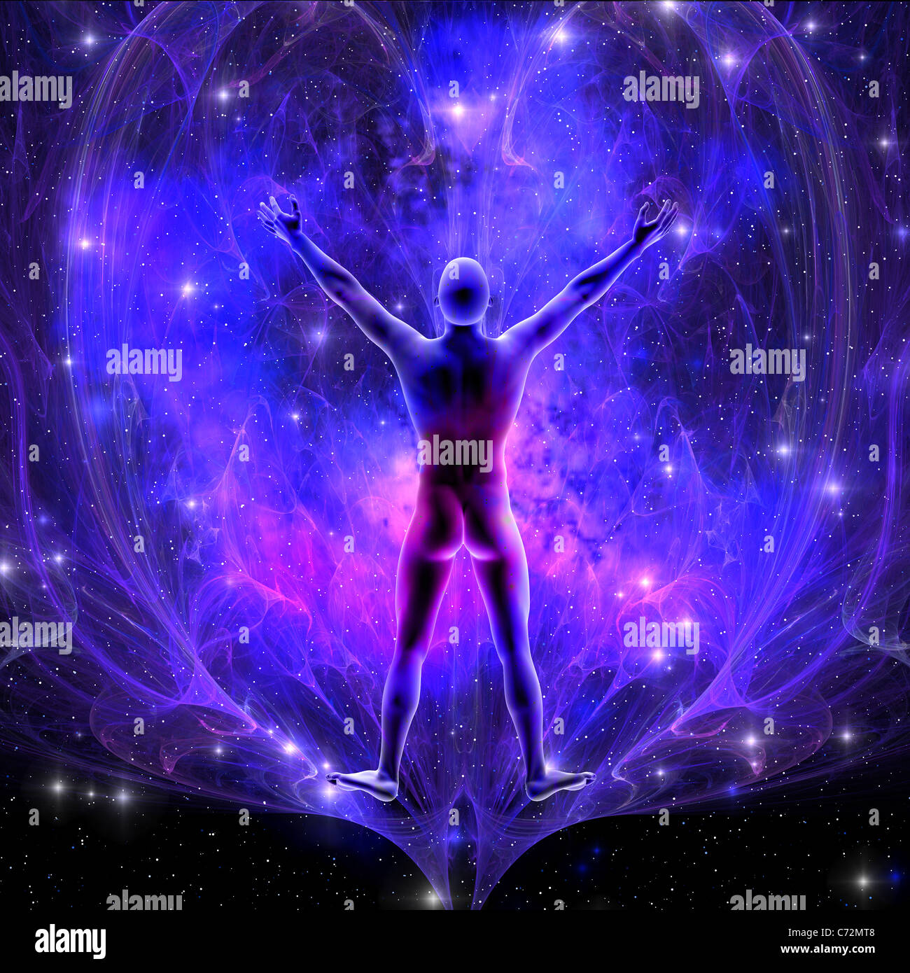 Das Wesen Und Die Ganzen Korper Des Mannlichen Geistes Einschliesslich Der Spirituellen Und Geistigen Fahigkeiten Stockfotografie Alamy