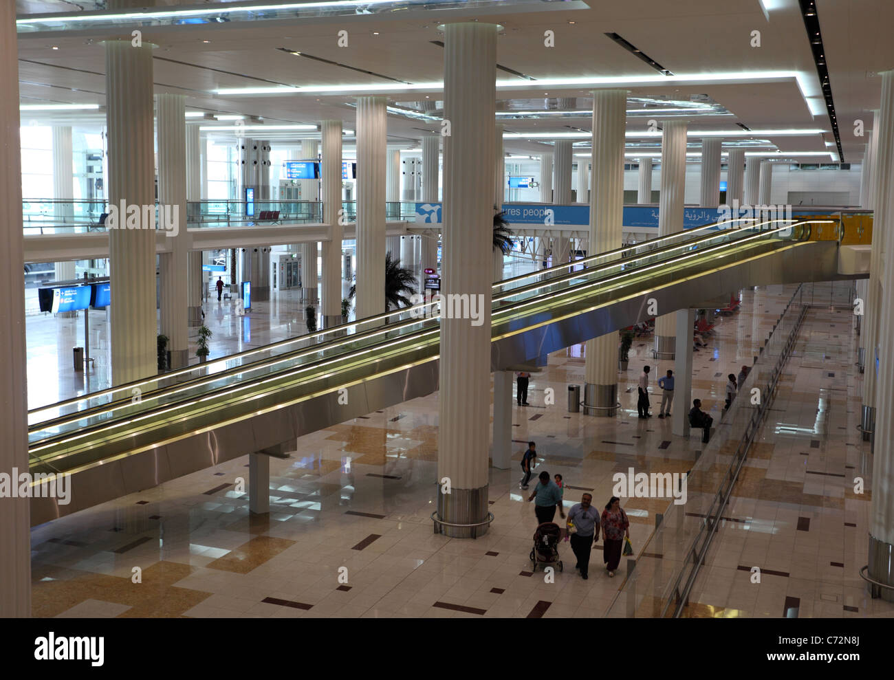 Der internationale Flughafen Dubai, Vereinigte Arabische Emirate Stockfoto