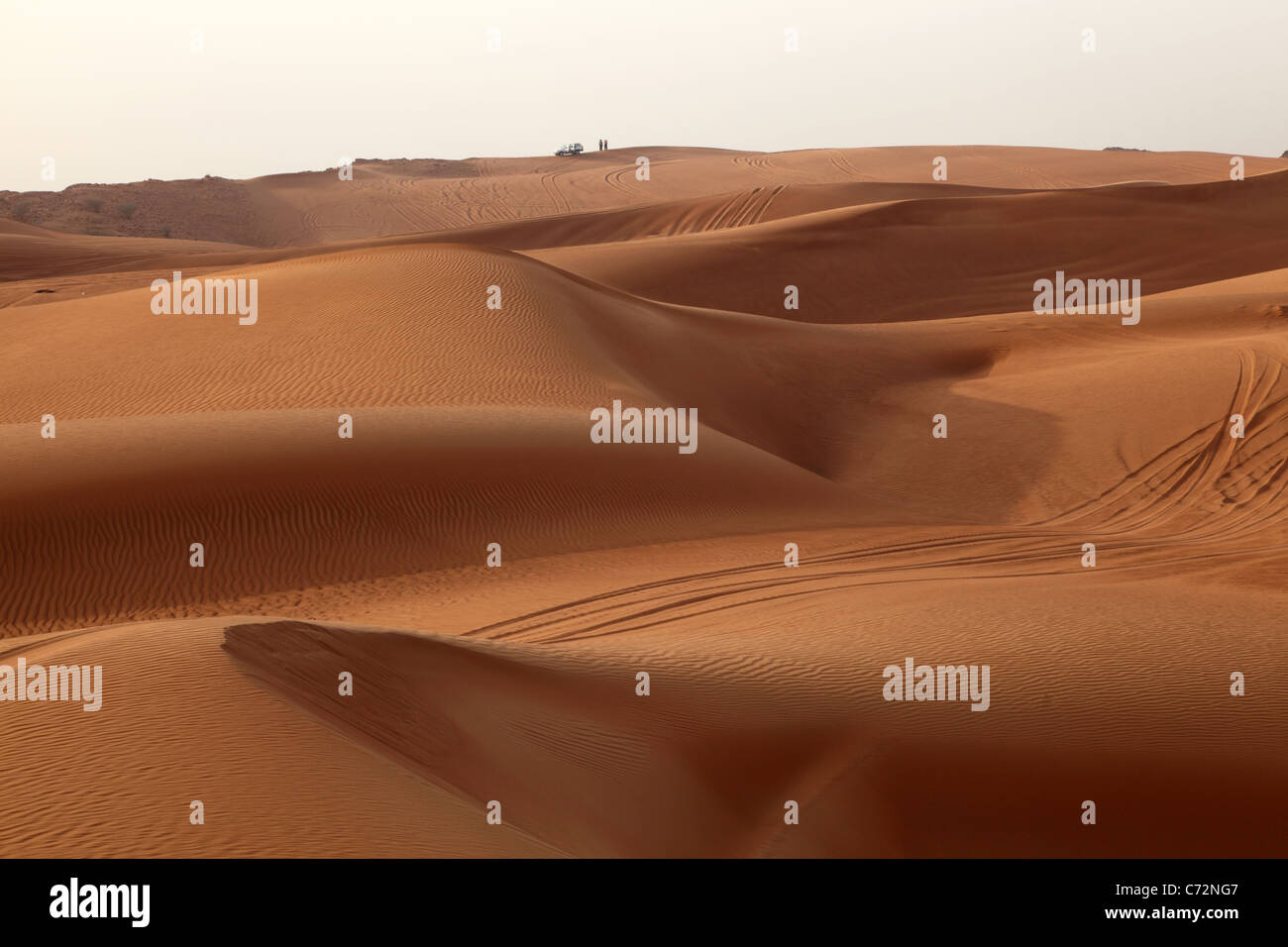 Dune bashing in Dubai, Vereinigte Arabische Emirate Stockfoto