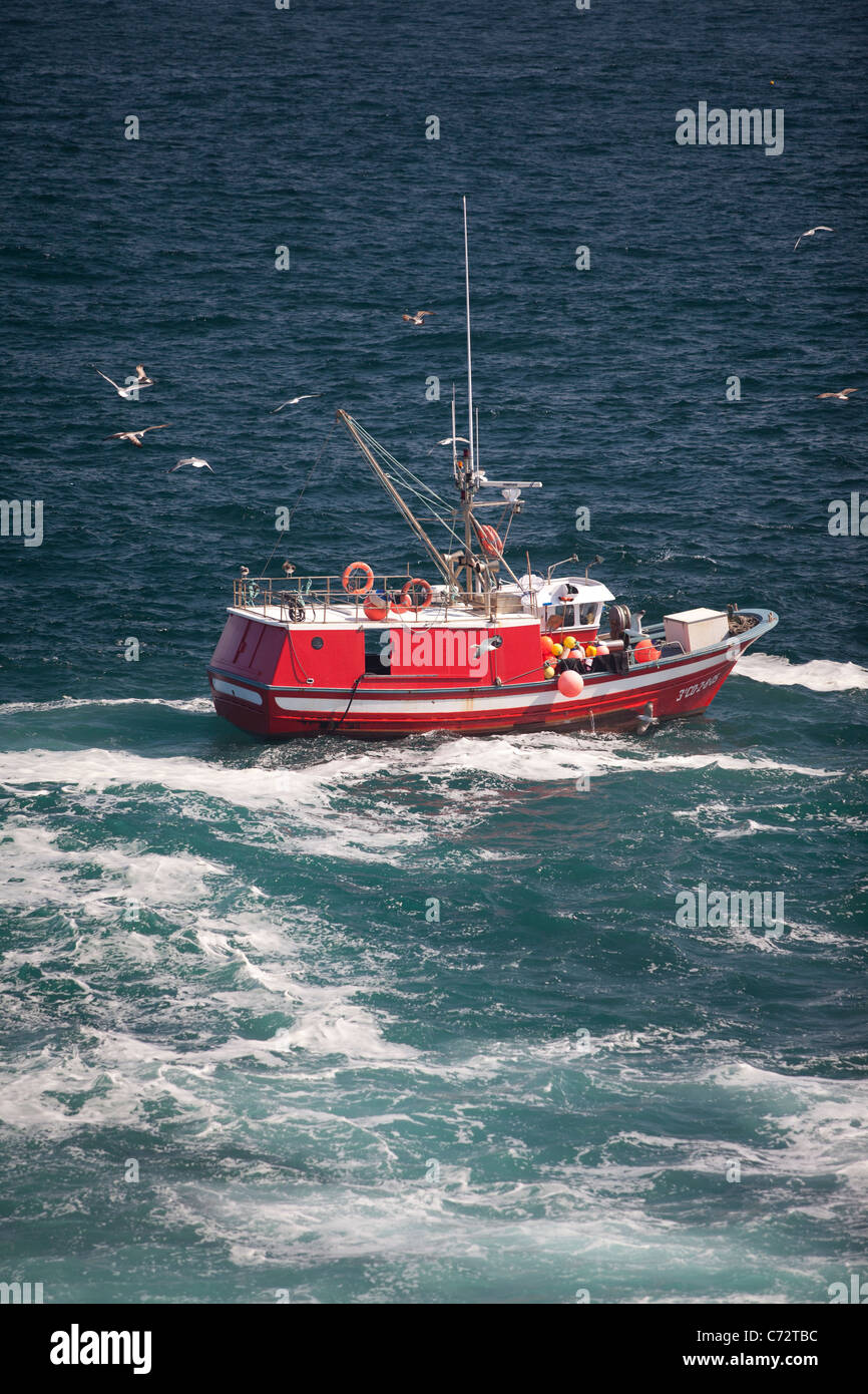 Fischer in A Coruña, Galicien, Spanien Stockfoto