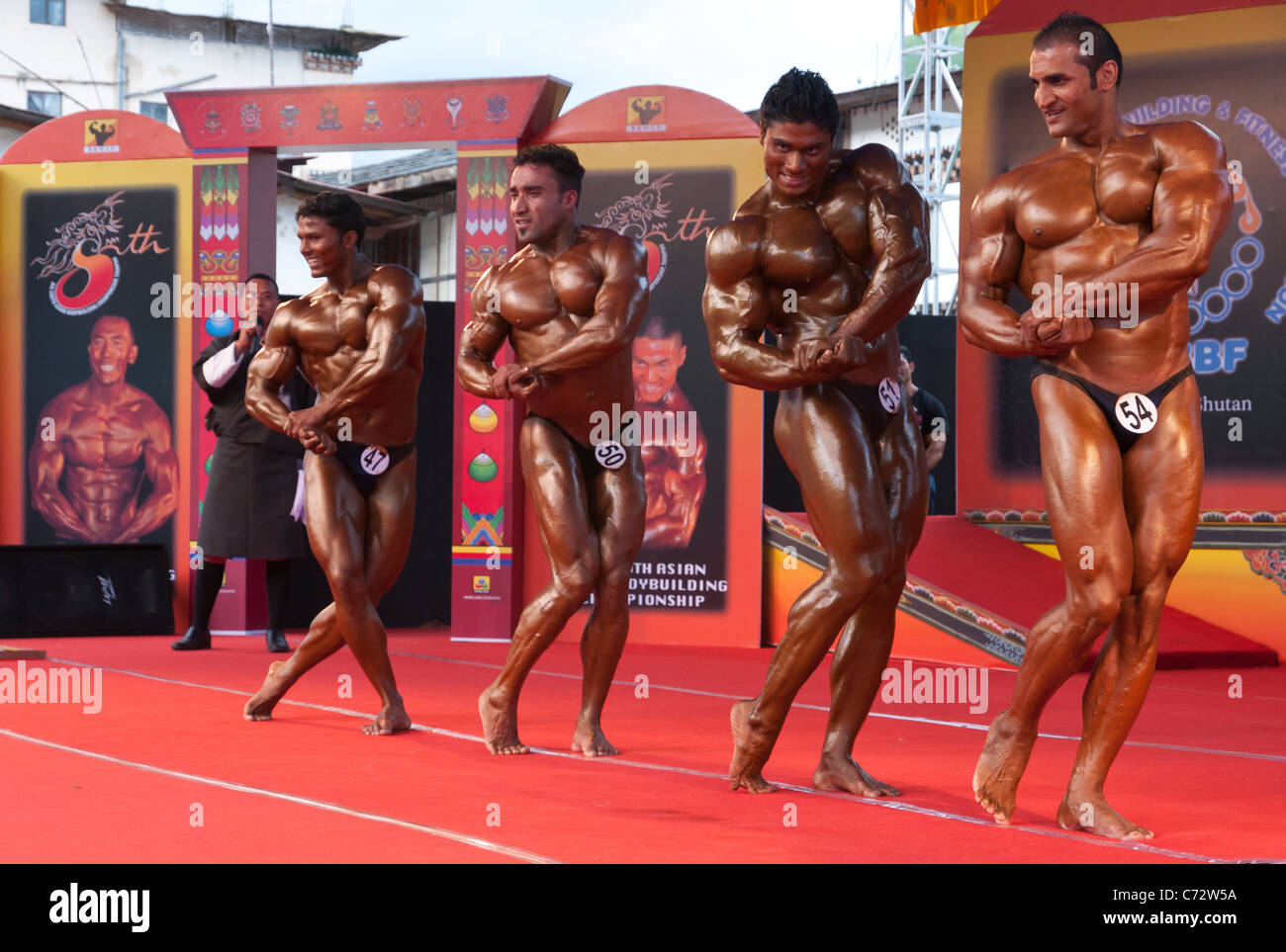 8. South Asian Bodybuilding Champshionship. Thimpu. Bhutan Stockfoto