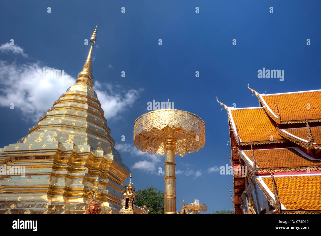 Wat Phra dieser Tempel Doi Suthep, Chiang Mai, Thailand Stockfoto