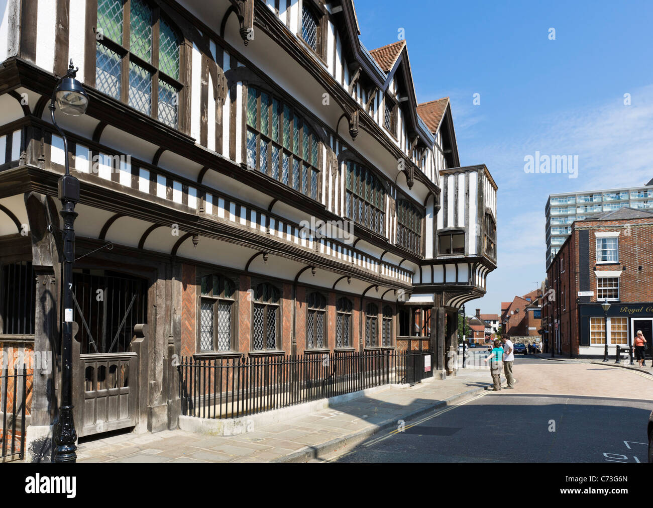 Das Tudor House Museum, Bugle Street, Southampton, Hampshire, England, Vereinigtes Königreich Stockfoto