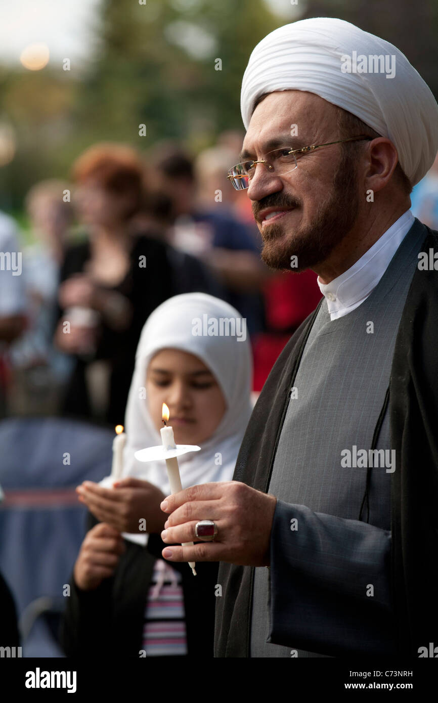 Zehnten Jahrestag Gedenken an September 11 Attacks Stockfoto