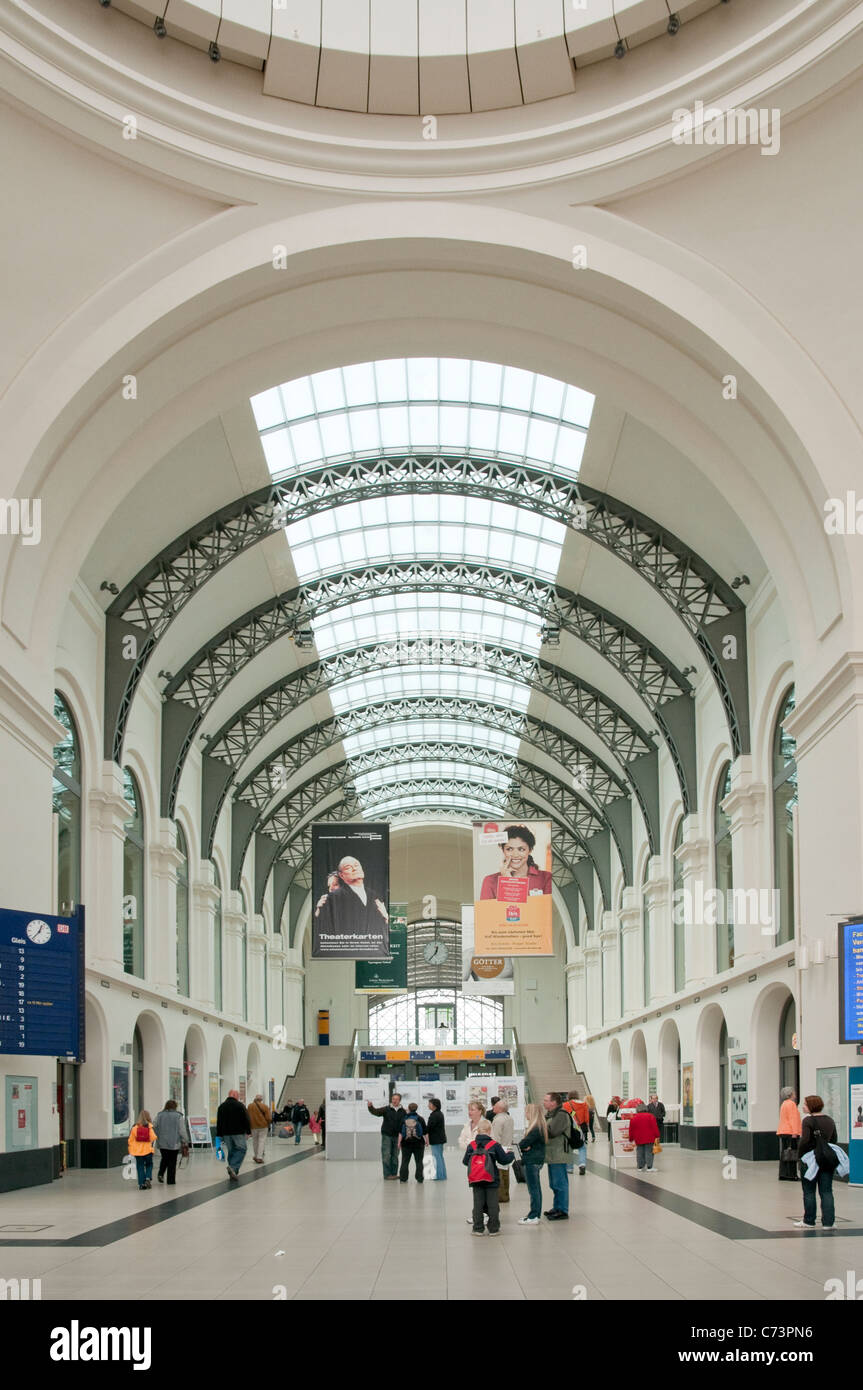 Hauptbahnhof Dresden Hauptbahnhof, dem Freistaat Sachsen, Deutschland, Europa Stockfoto