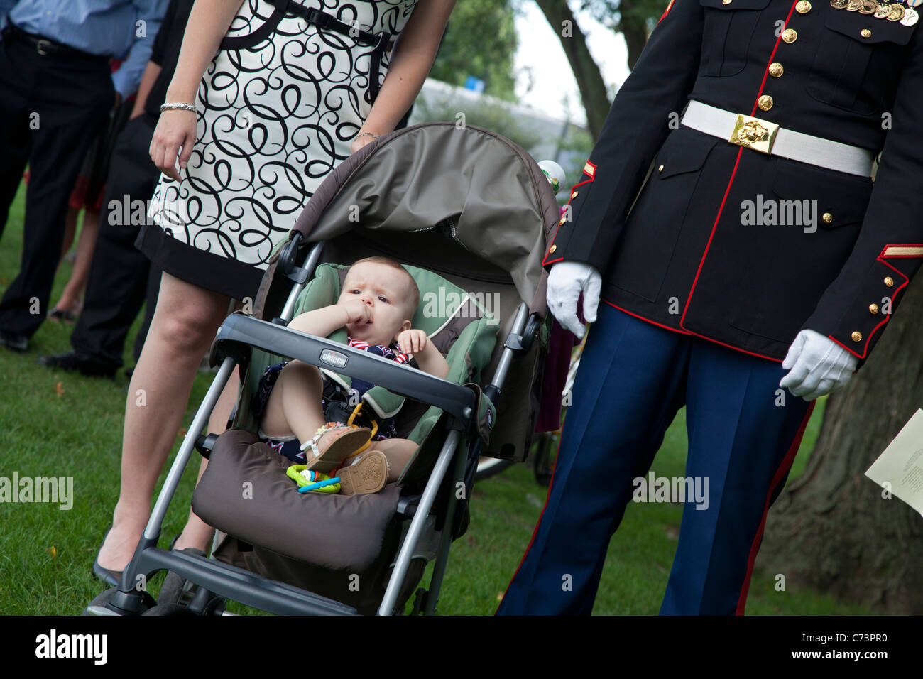 Zehnten Jahrestag Gedenken an September 11 Attacks Stockfoto