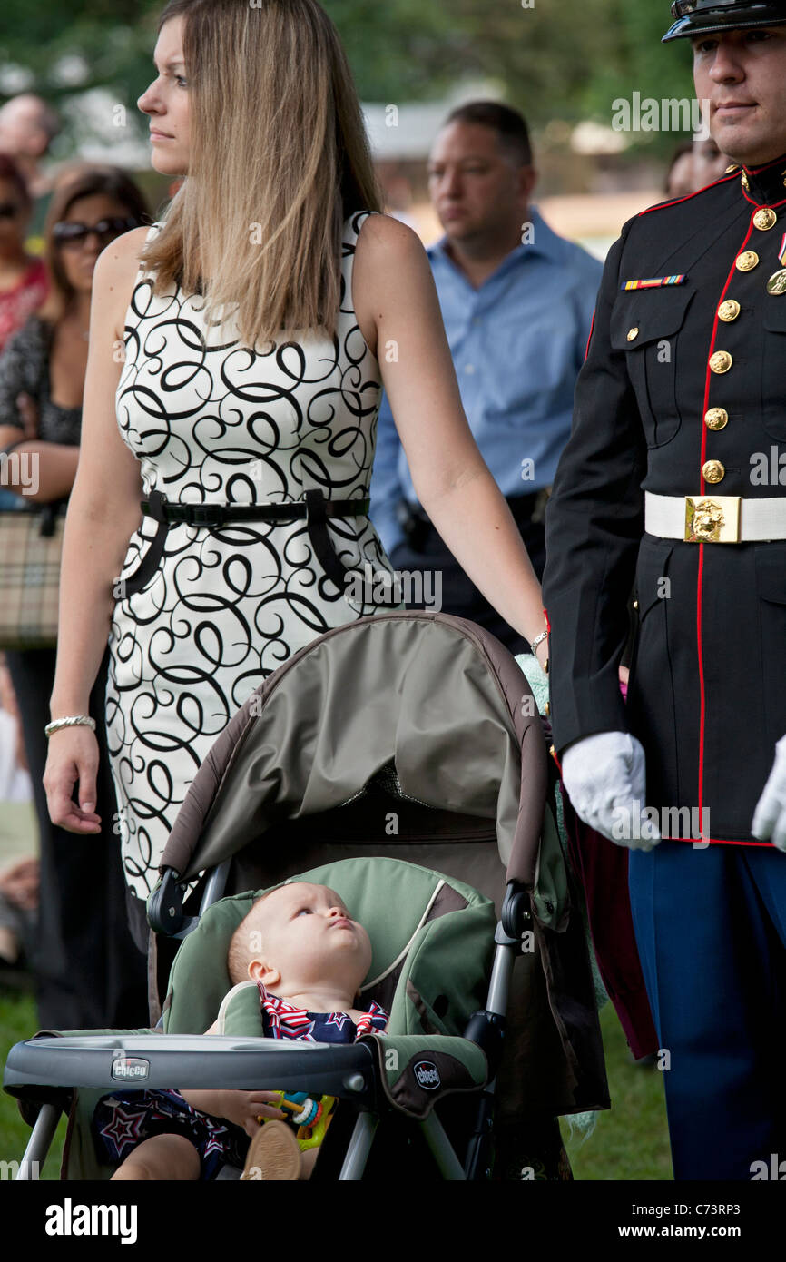 Zehnten Jahrestag Gedenken an September 11 Attacks Stockfoto