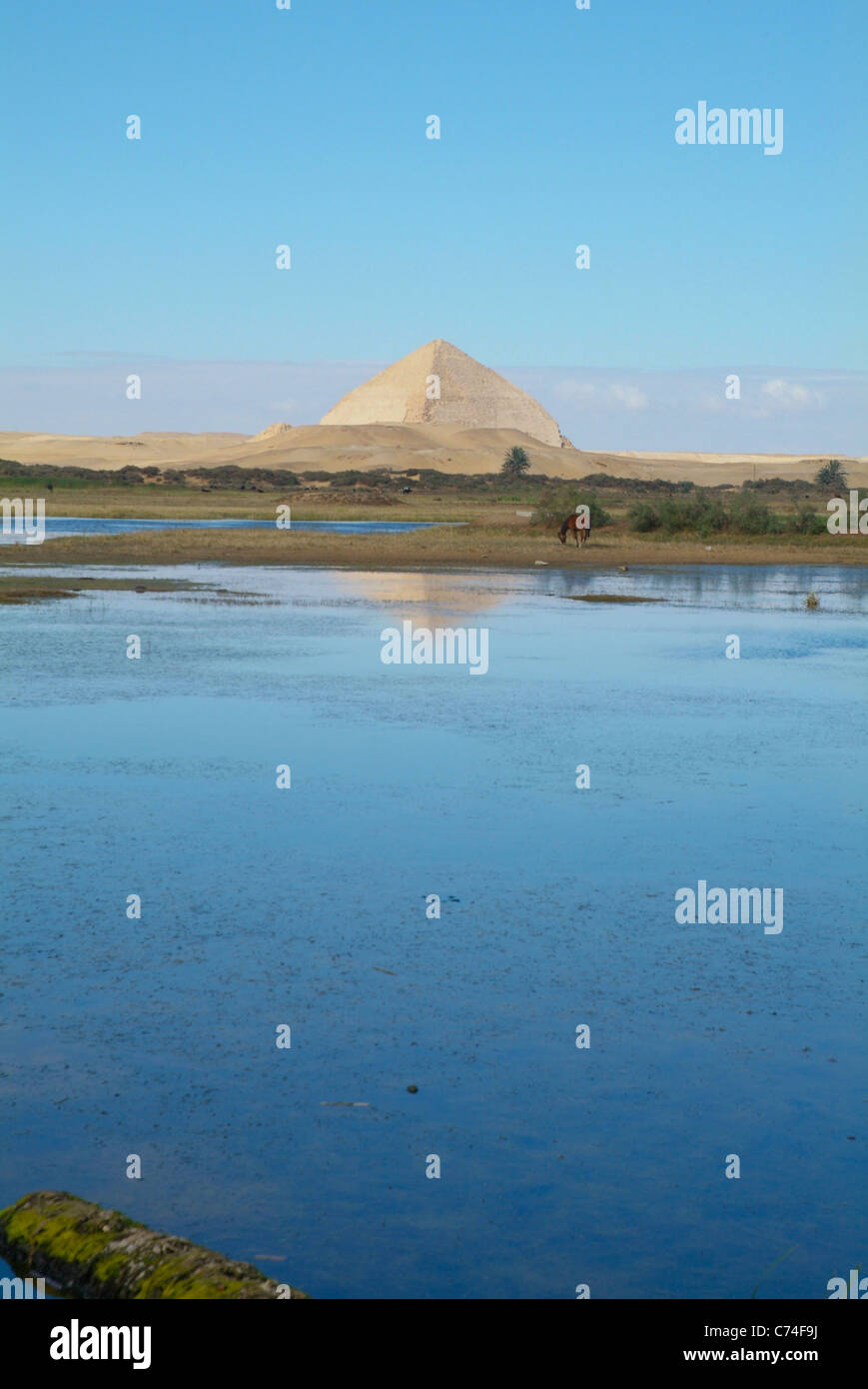 Die Pyramiden in Dahshur, Ägypten. Stockfoto