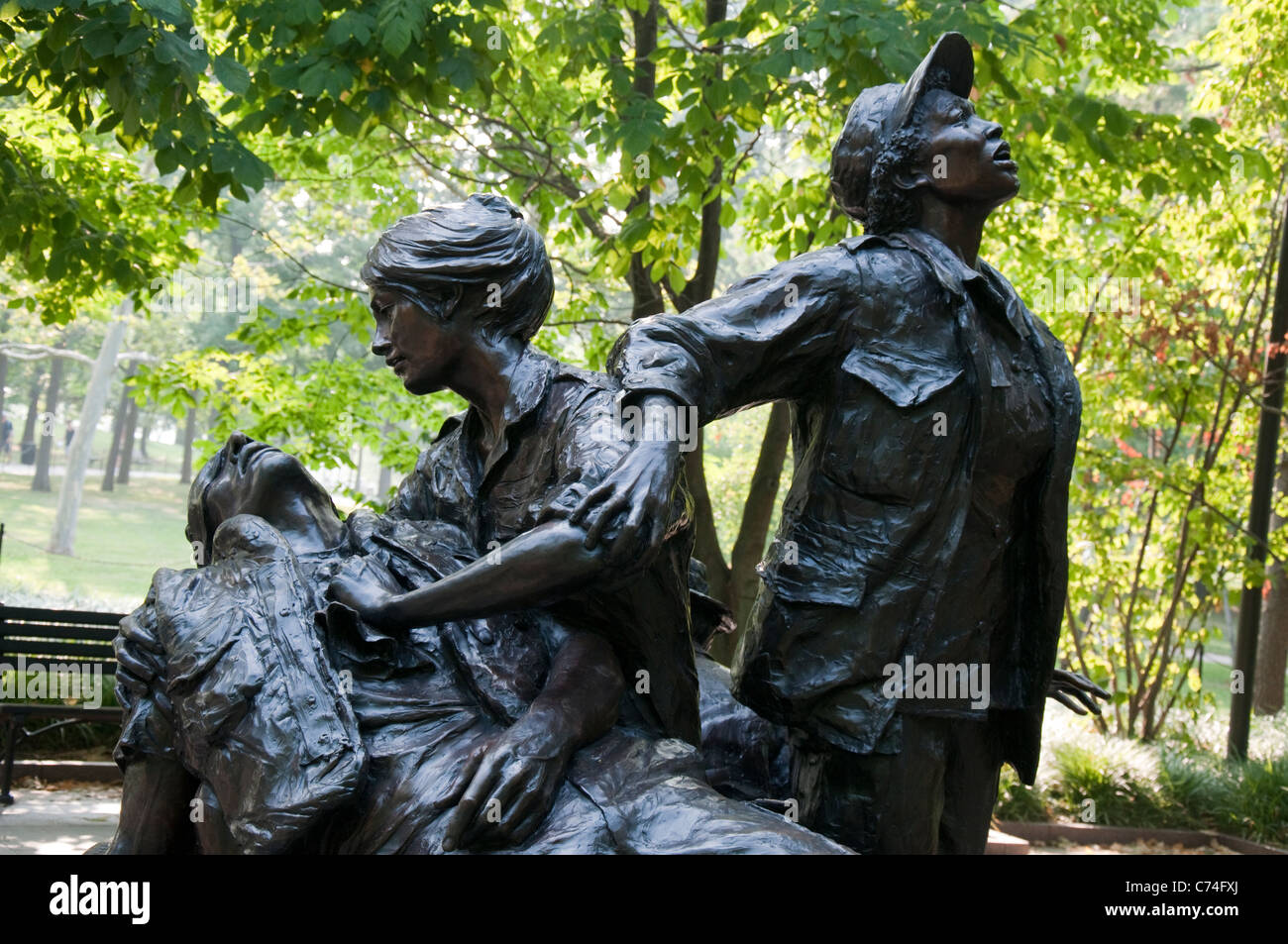 Die Vietnam Womens Memorial Washington DC, Vereinigte Staaten von Amerika Stockfoto