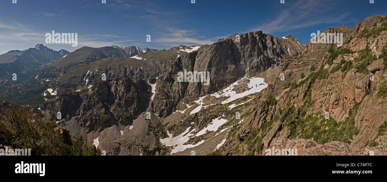 Hallets Peak (Rocky Mountain National Park) von Flattop. Stockfoto