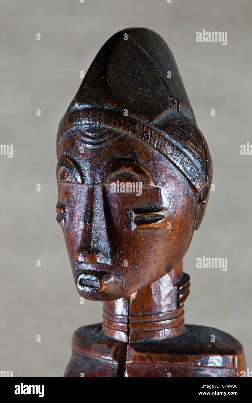 Statuette der Baule (Elfenbeinküste) Stockfoto