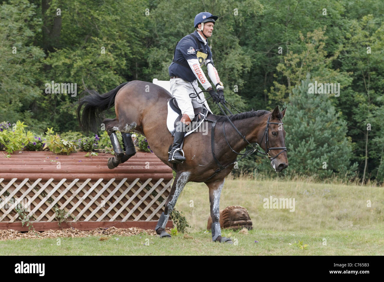 William Fox-Pitt Reiten Oslo - Gatcombe 2011 Stockfoto