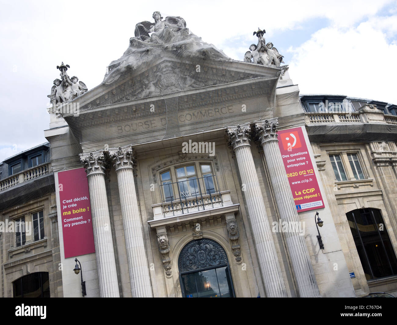 Bourse du Commerce Gebäudehülle, Les Halles Paris Frankreich Stockfoto