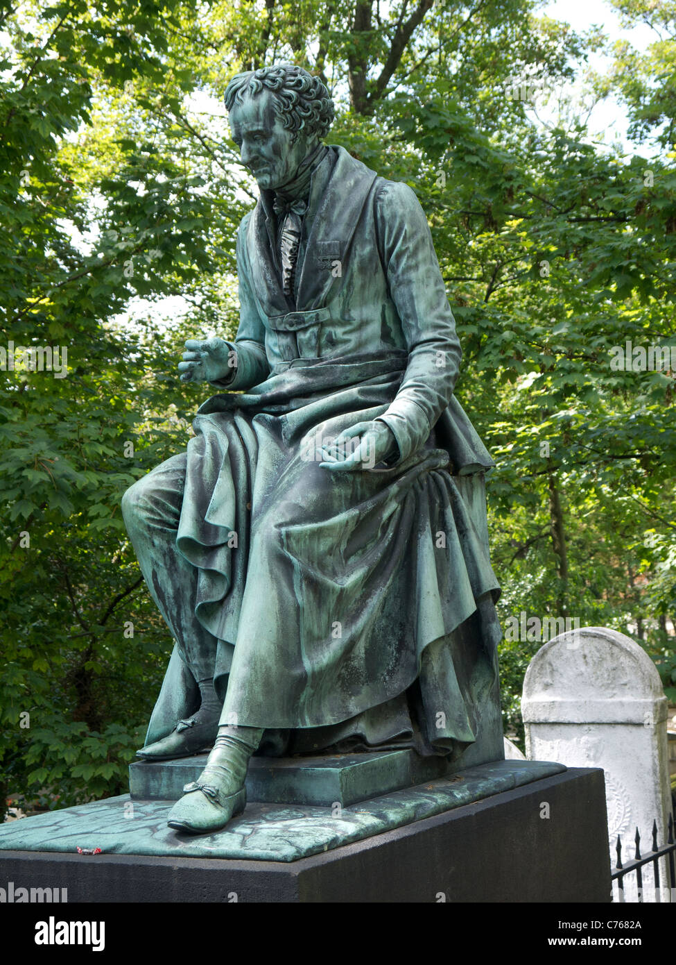 Friedhof Pere LachaIse Paris. Le Cimetière du Père-Lachaise Stockfoto