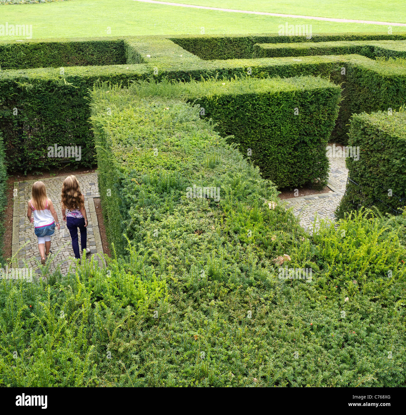 LabyrinthGarten der Garten der Welt der Gärten des World Parks in