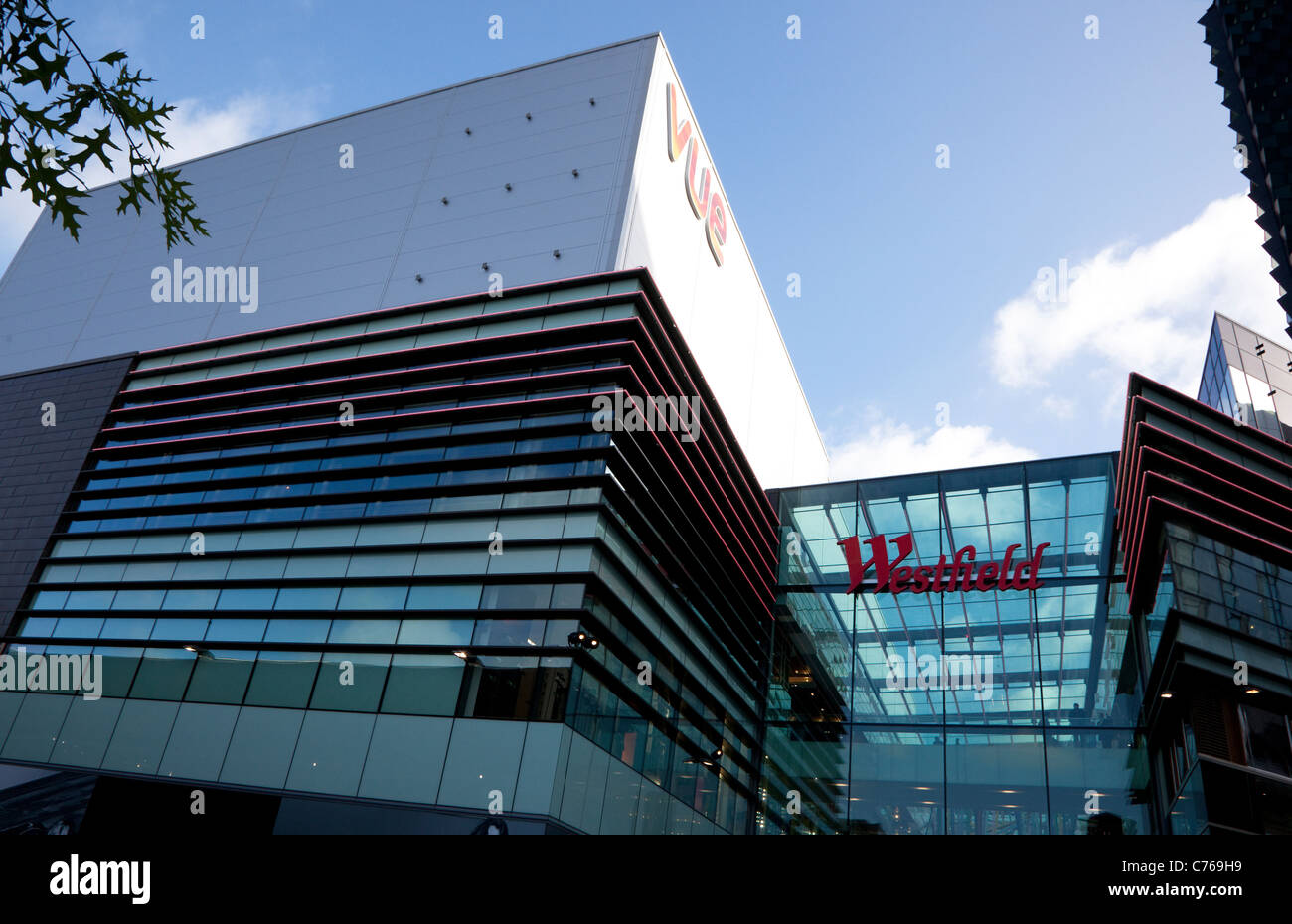 Westfield Stratford City Shopping Centre, London - Vue-multiplex-Kino Stockfoto