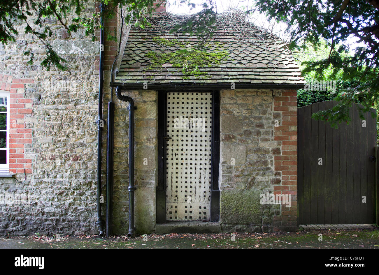 Das alte Gefängnis oder Blind House Maiden einsperren Bradley Somerset Wiltshire Stockfoto