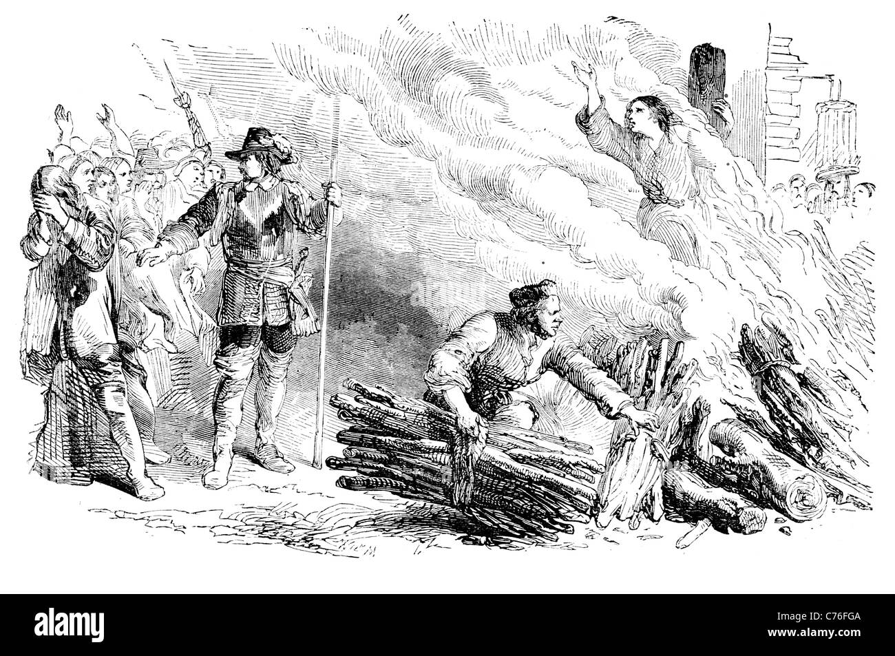 Elisabeth Hager 1685 Engländerin Tod Verrat verurteilt Rye House Plot ausgeführte politische Verbrechen religiösen Old Bailey Stockfoto