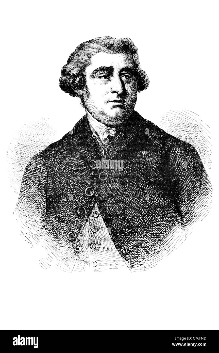 Porträt Charles James Fox The Honourable britische Whig Staatsmann Parlament parlamentarischen Laufbahn Erzrivale William Pitt der Stockfoto