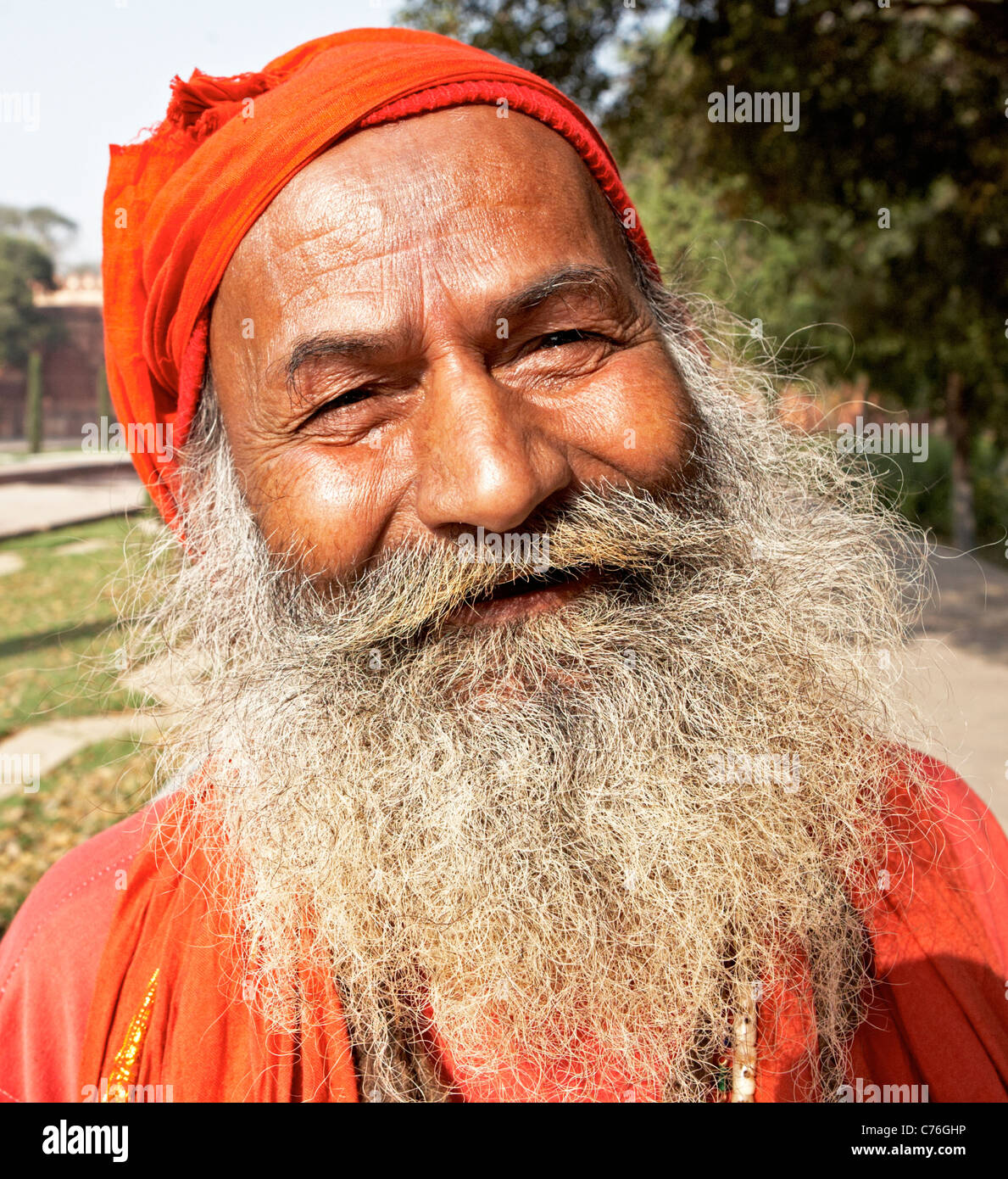 Indischen Sadhu Pushkar Rajasthan Indien Stockfoto
