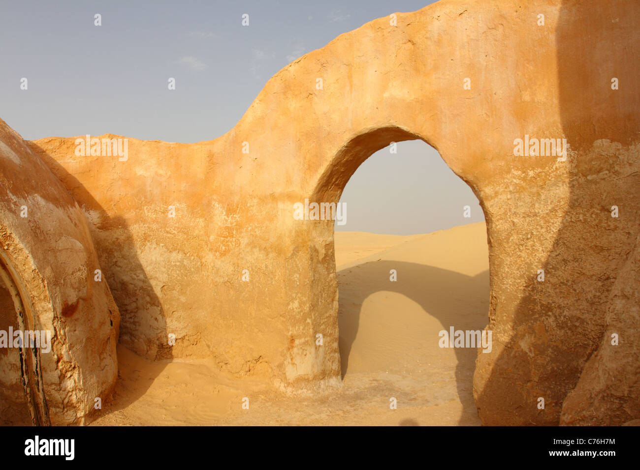 Die Kulisse für den Film Star Wars in Tunesien Stockfoto