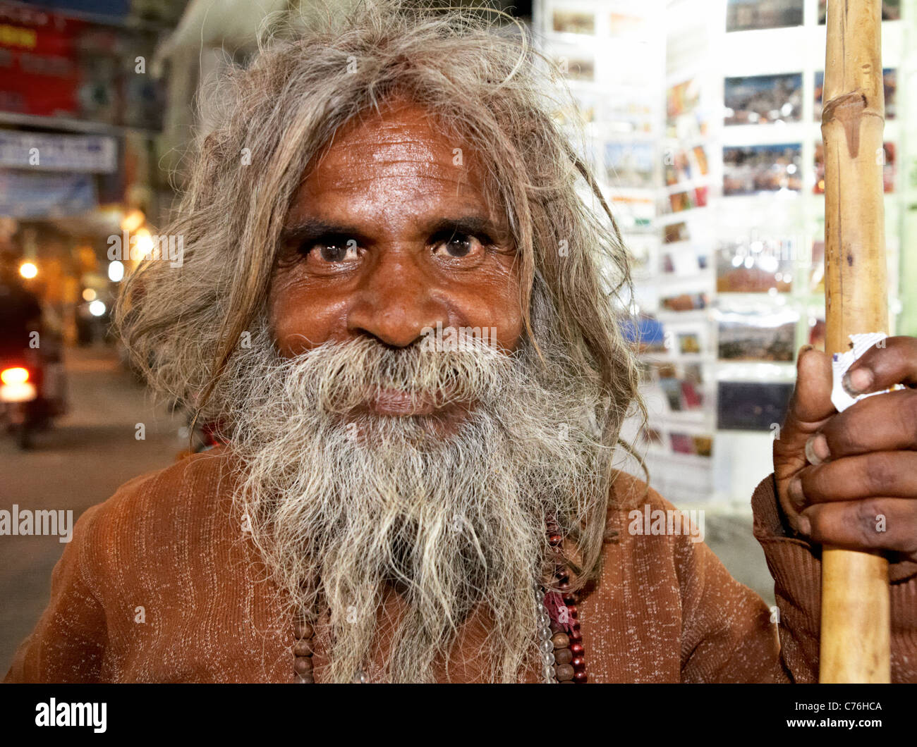 Indischen Sadhu Pushkar Rajasthan Indien Stockfoto