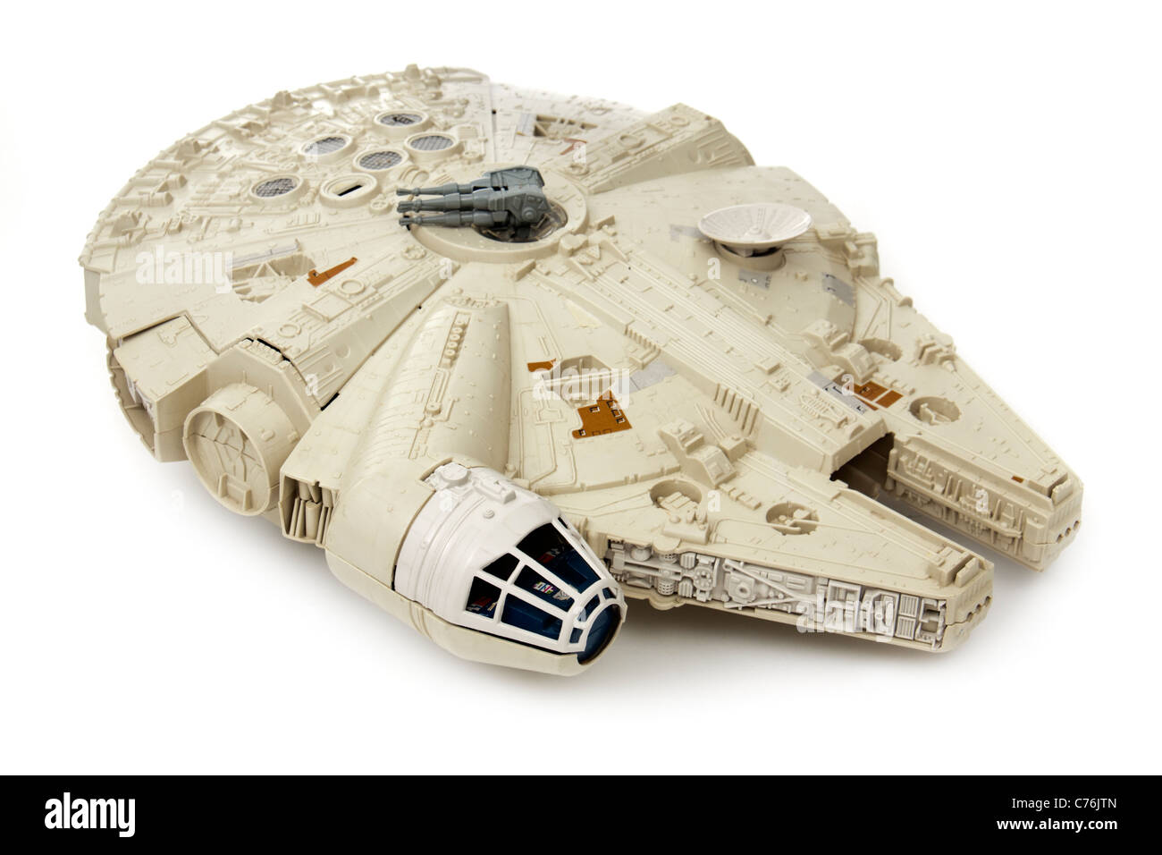 Stars Wars (Return of the Jedi) Millenium Falcon Fahrzeug von Palitoy (1983) Stockfoto