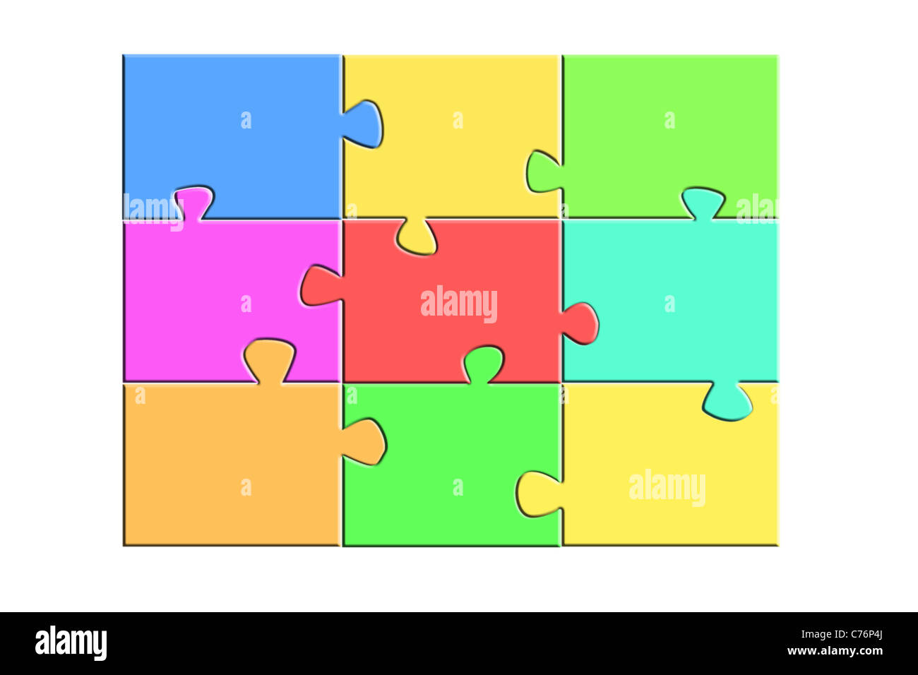hellen Jigsaw puzzle Stockfoto