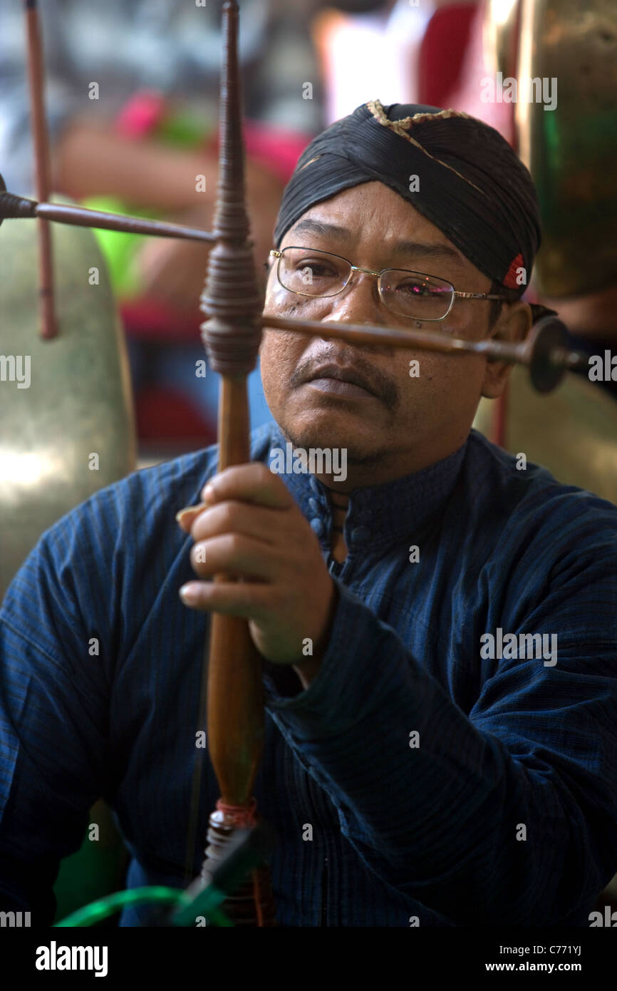Traditionelle Musik aus Zentral-Java Stockfoto