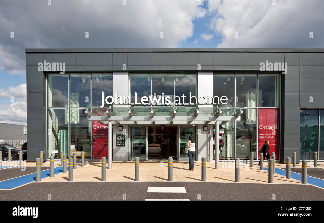 John Lewis zu Hause lagern bei Poole Retail Park. Stockfoto