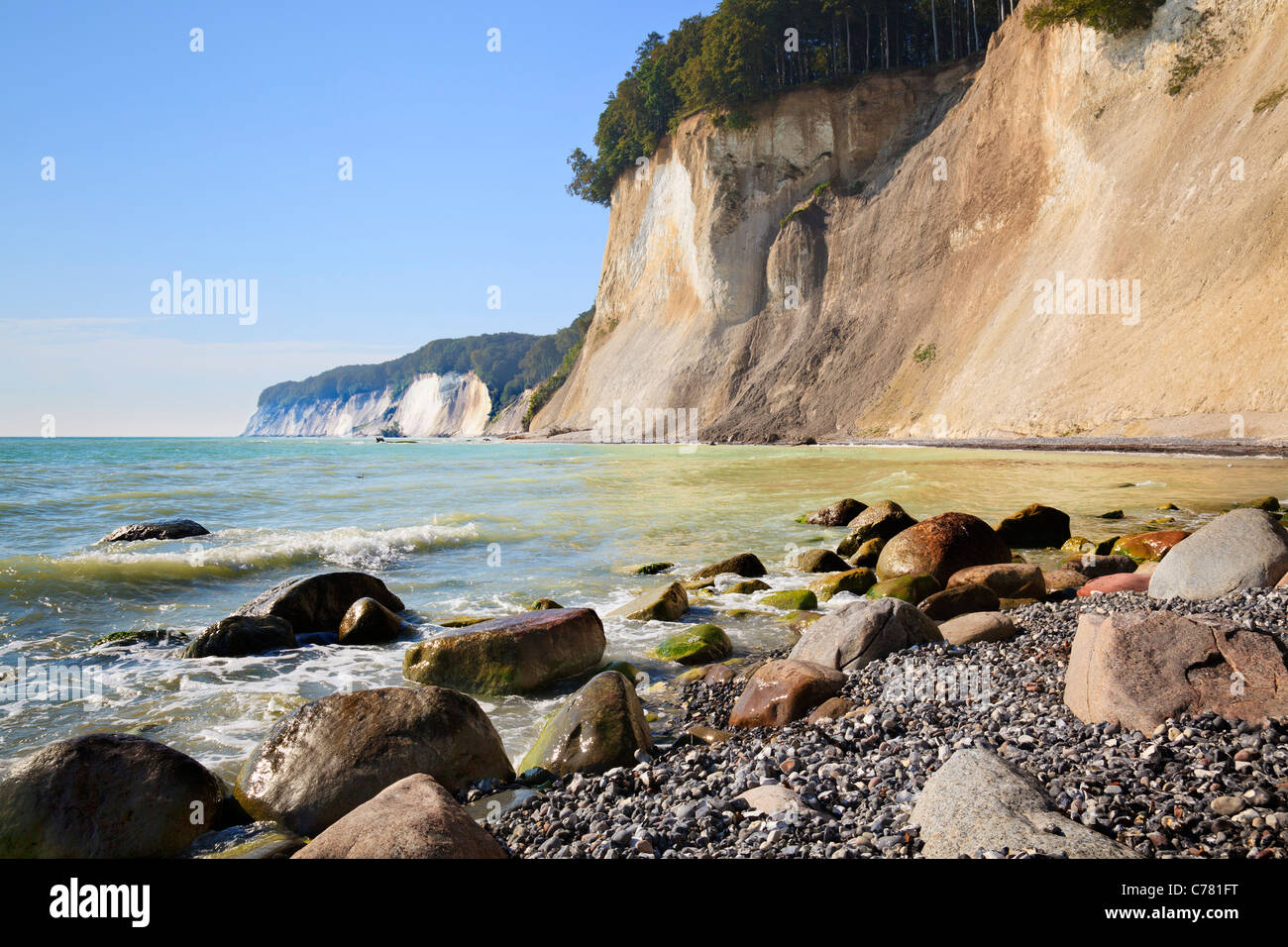 Kreide Klippen, Nationalpark Jasmund, Rügen, Mecklenburg Vorpommern, Deutschland Stockfoto