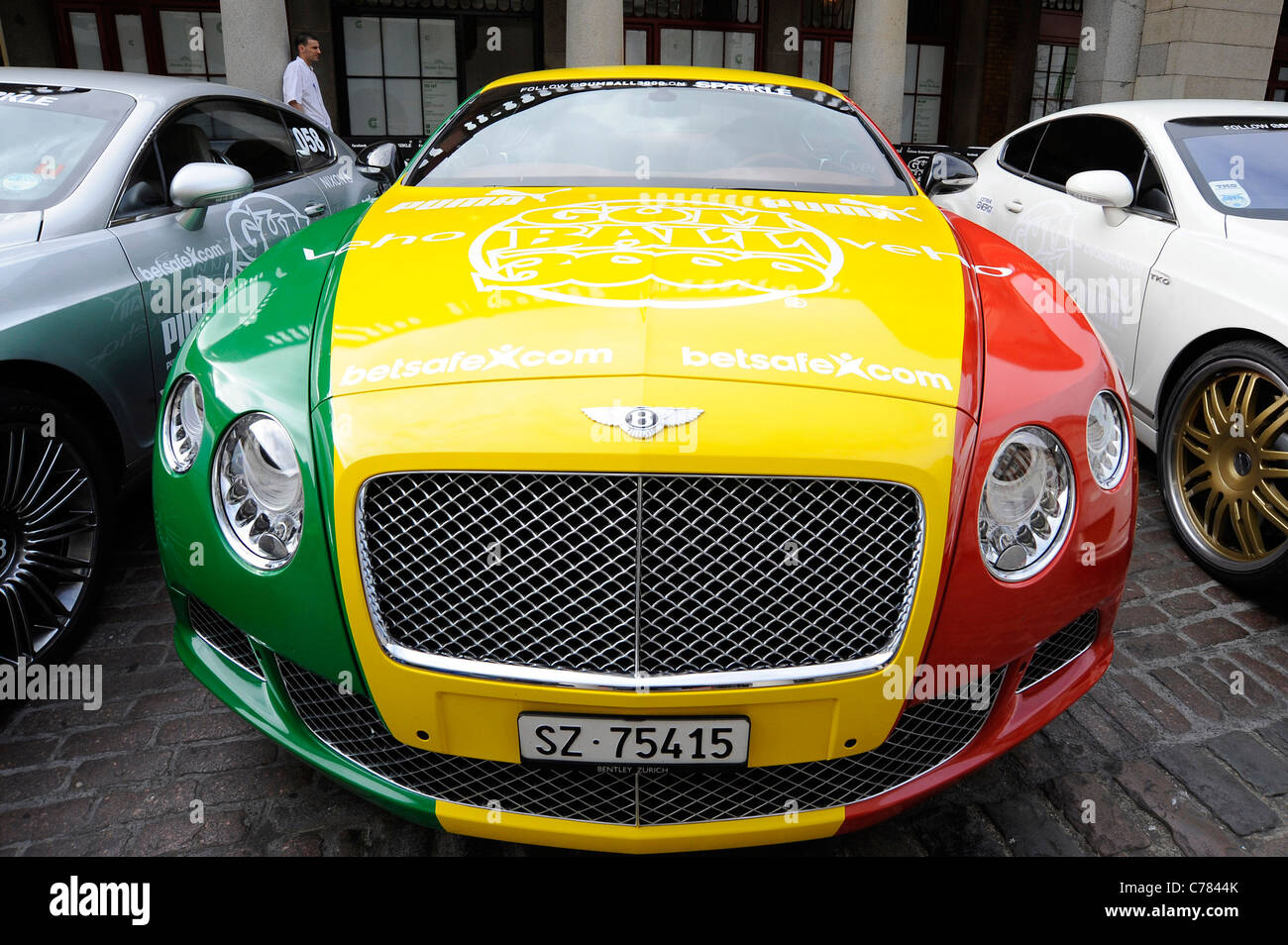 Bentley am Gumball Rally 2011 am Covent Garden in London Stockfoto