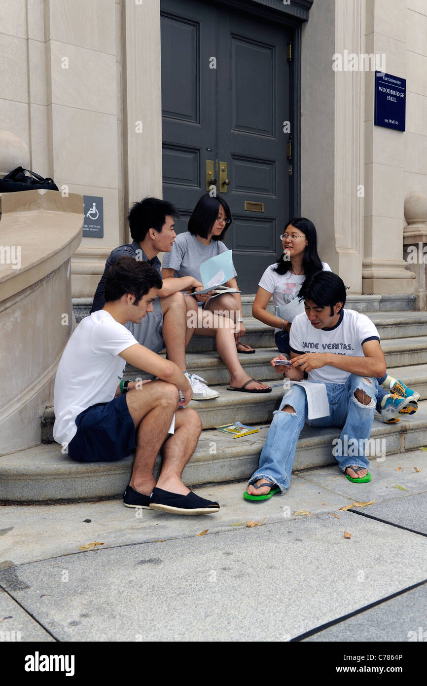 Ausländische Studierende an English Language Institute an der Yale University Summer School zu studieren. Stockfoto