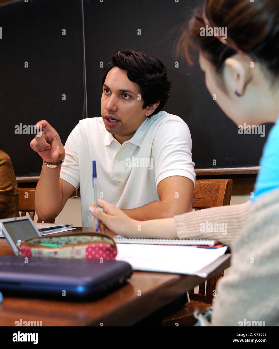 Südamerikanische Student an English Language Institute an der Yale University Summer School zu studieren. Stockfoto