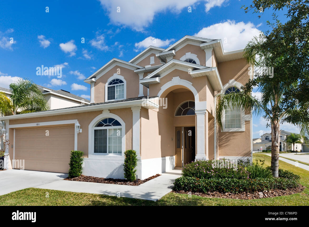 Typisches Ferienhaus in West Haven Entwicklung, Davenport, Kissimmee, Orlando, Florida, USA Stockfoto