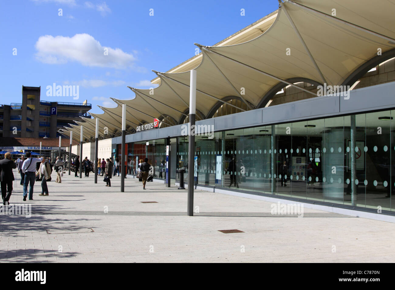 La Gare Poitiers Stockfoto