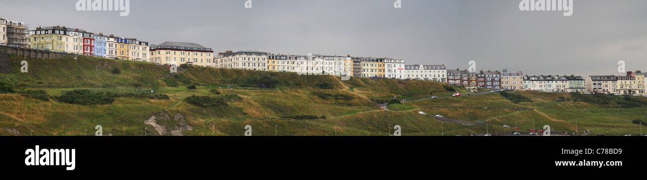 Panoramablick über Hotels in Scarborough North Bay. Stockfoto