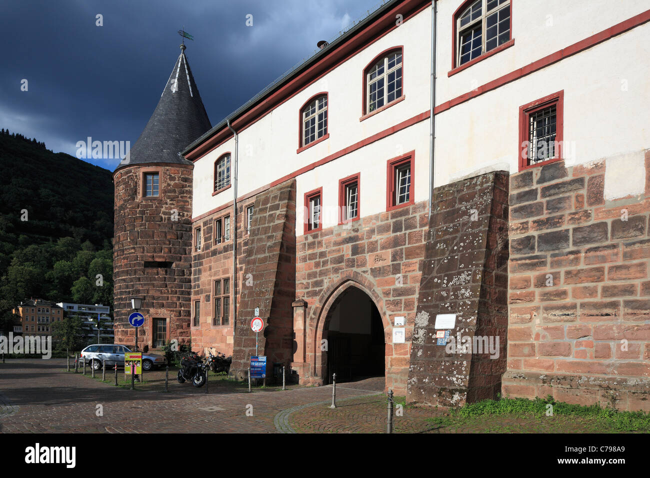 Marstall, Mensa der Ruprecht-Karls-Universitaet Und FA Fuer Das Studentenwerk Heidelberg, Baden-Württemberg Stockfoto