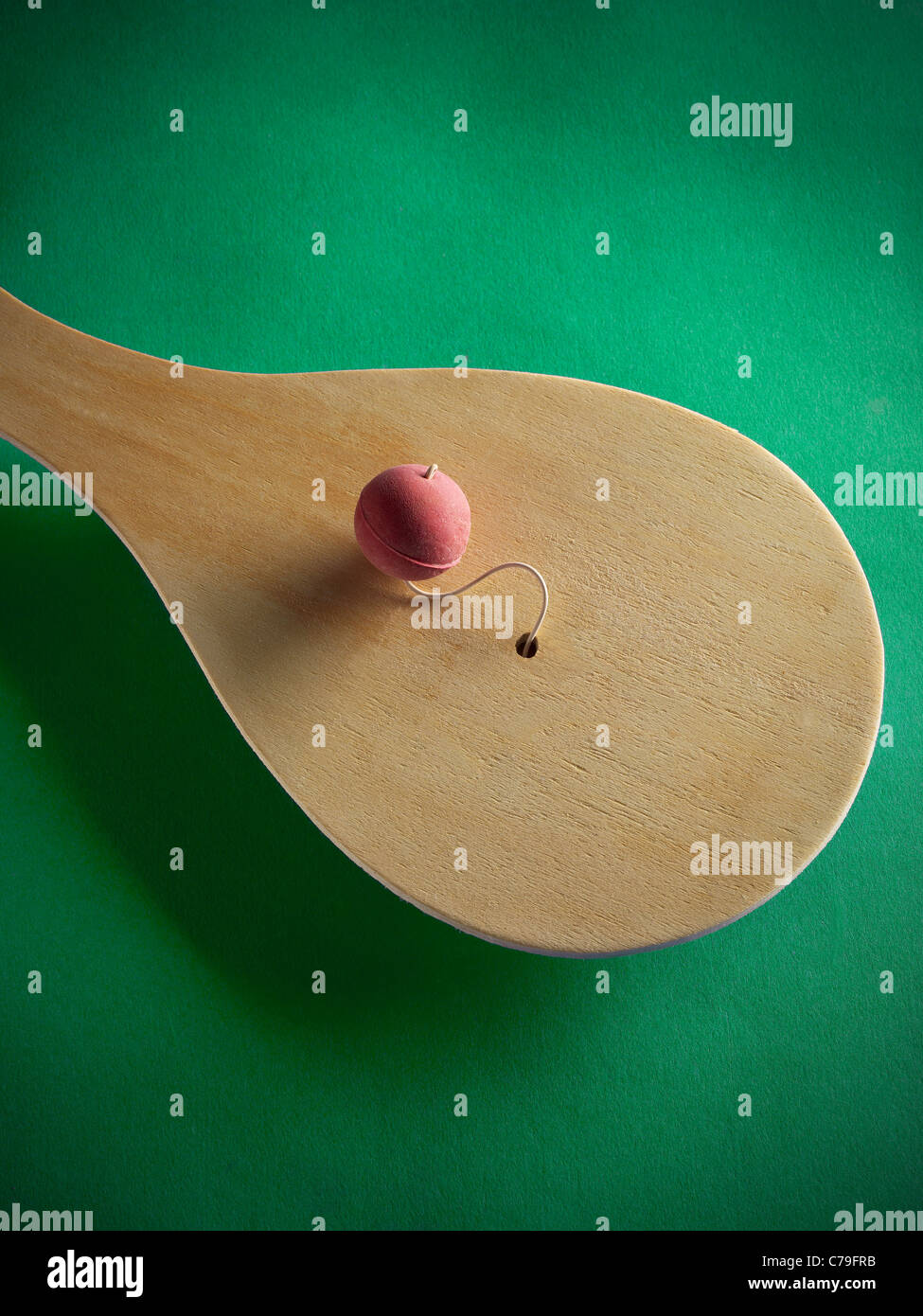 Paddleball Spielzeug Paddle Ball Stockfoto
