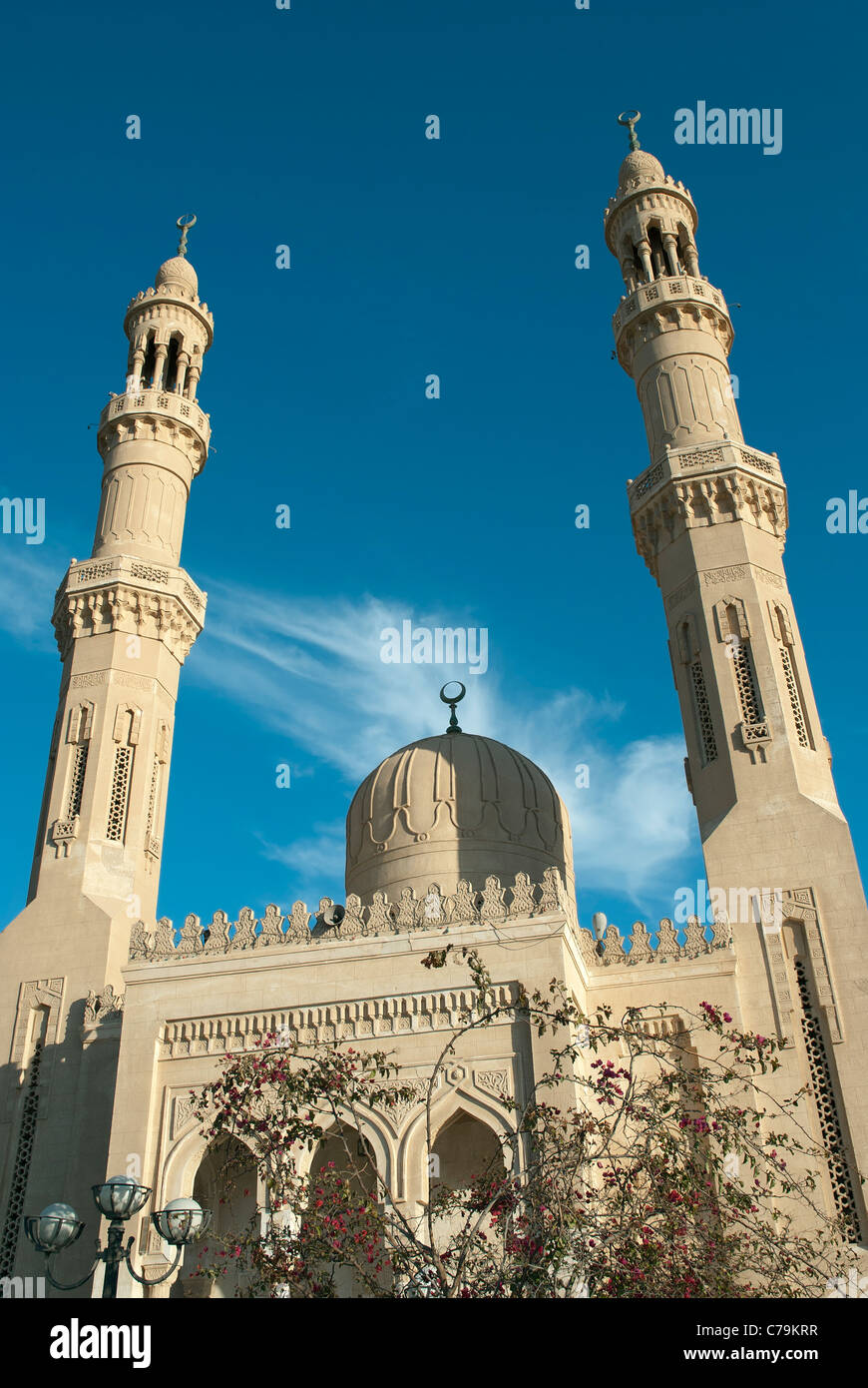 Abdel Monaem zu lesen, Moschee, Hurghada, Rotes Meer, Ägypten Stockfoto
